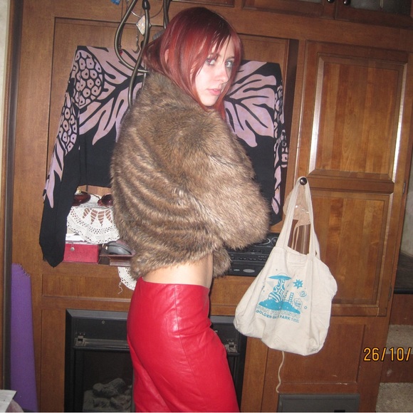 Yigal Azrouel red leather zip up bootcut pants - Picture 6 of 6